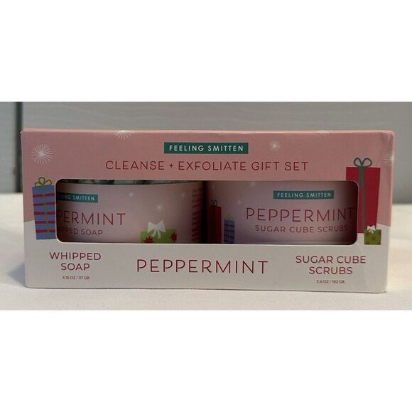 Feeling Smitten Other - Feeling Smitten Peppermint Cleanse & Exfoliate Holiday Gift Set NEW